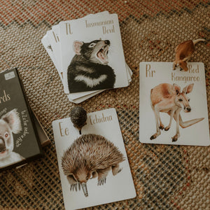 Modern Monty Australian Animal Alphabet Flash Cards