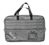 Grey padded caravan TV storage bag front view with carry handles — Adventure Awaits