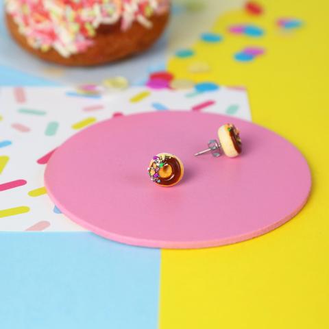 Saturday Lollipop Stud Earrings | Donut Chocolate