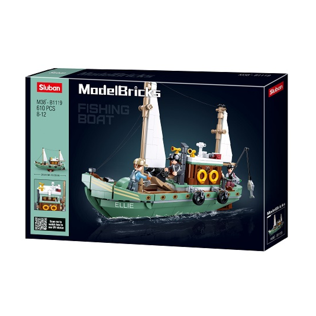 Sluban Bricks Fishing Boat Building Blocks Lego Compatible
