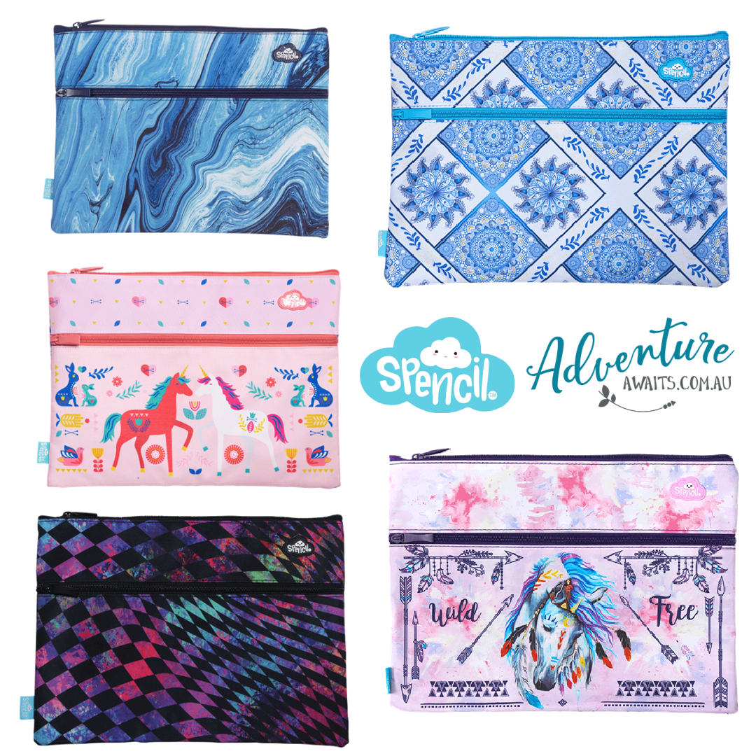 Spencil A4 Twin Zip Pencil Case