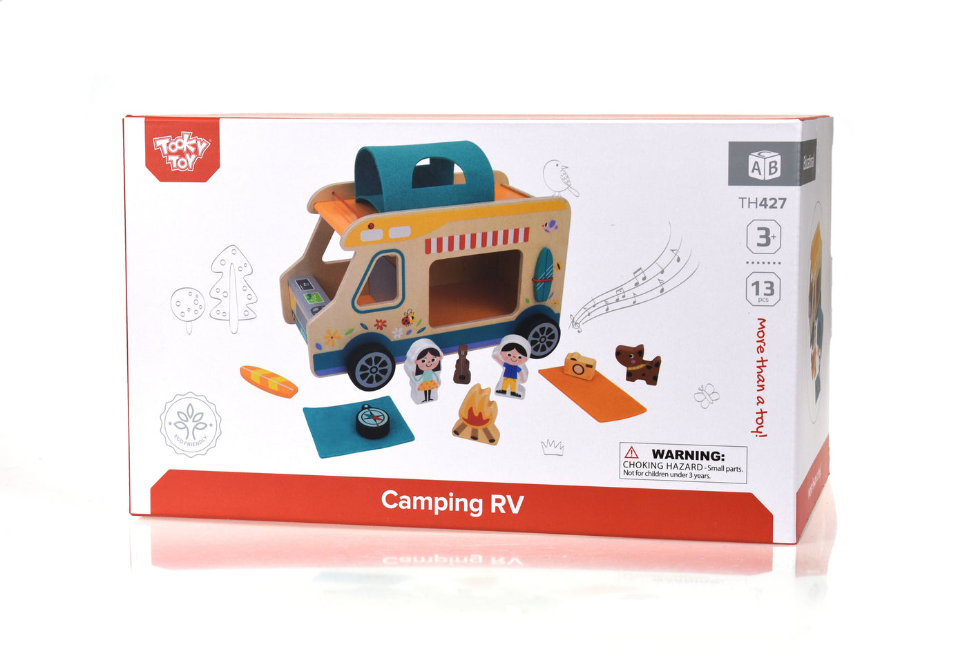 Camping RV Caravan Play Set Travelling Caravanning with Kids Wooden Toys