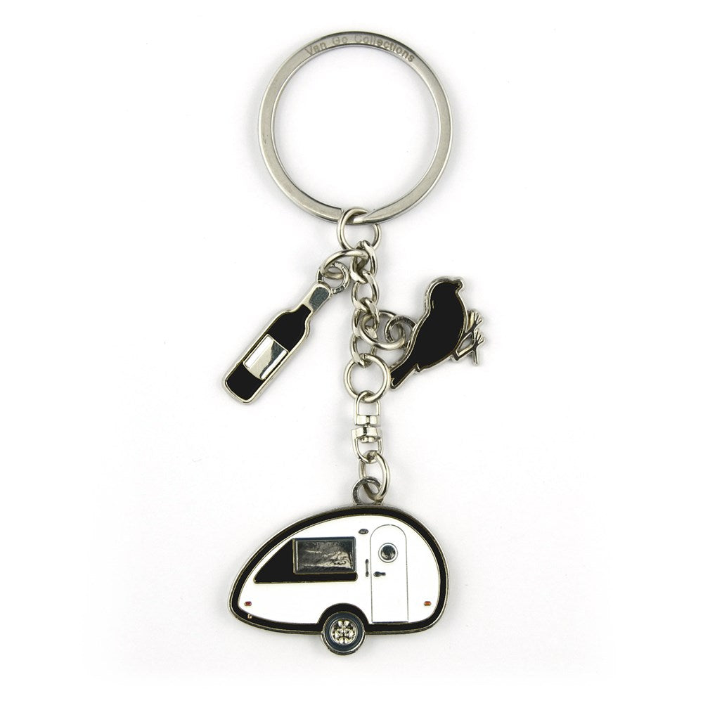 Van Go Key Rings | Various Caravan & RV Themed Designs & Colours