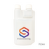 700ml Standard Squeeze Bottle in white with dual caps, measurement markings and colourful logo — Adventure Awaits