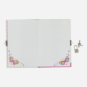 Tiger Tribe Lockable Diary - Butterflies