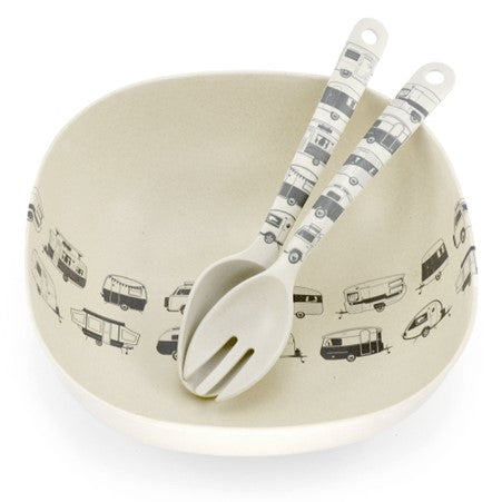 Van Go Bamboo Salad Servers | Grey
