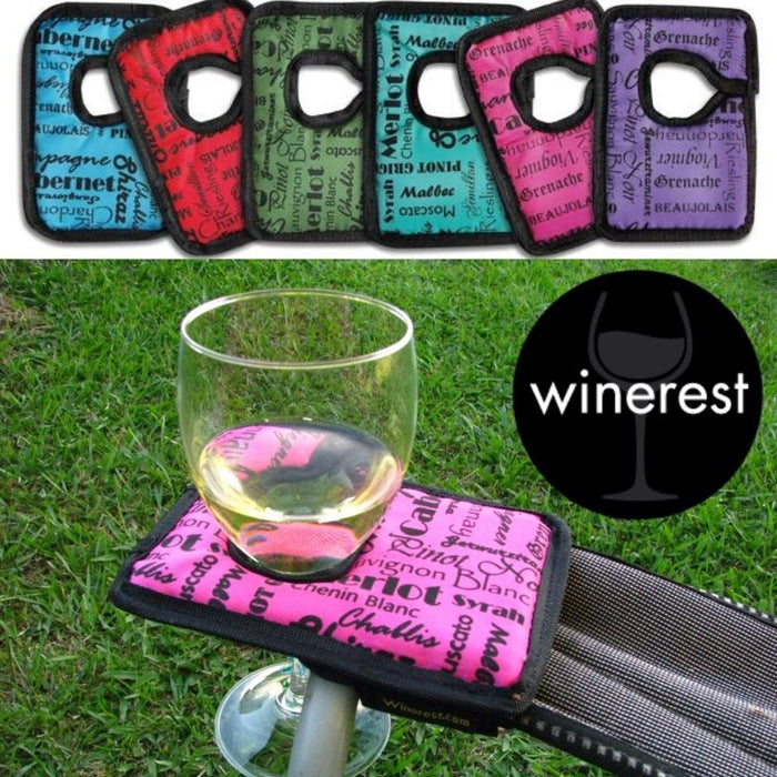 Winerest Camping Chair Wine Glass Holder | Available In Six Colours
