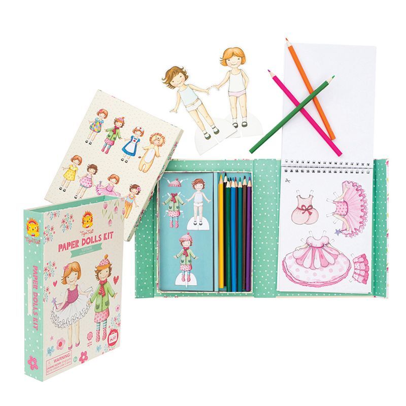 Tiger Tribe Paper Dolls Kit | Vintage