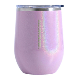 Alcoholder Stemless Insulated Tumbler | Blush Pink Glitter