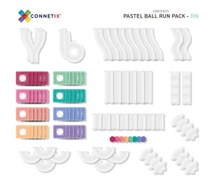Connetix Pastel | 106 Piece Ball Run Pack