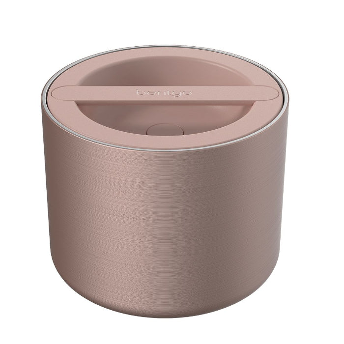 Bentgo stainless insulated food container in blush pink with airtight lid — Adventure Awaits
