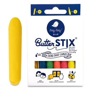 Butterstix Erasable Zero Dust Chalk 12pk with Holder
