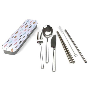 Retro Kitchen Carry Your Cutlery | Leaves