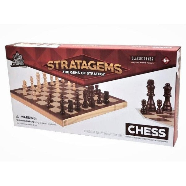 Walnut Chess Set 38cm