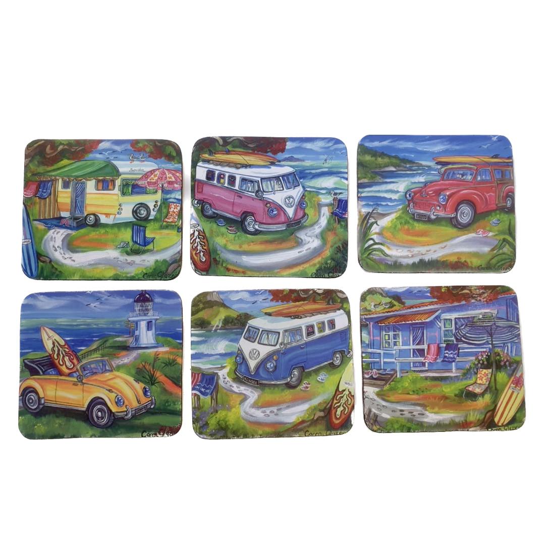 Australian Holiday Collections Coasters - Set of 6