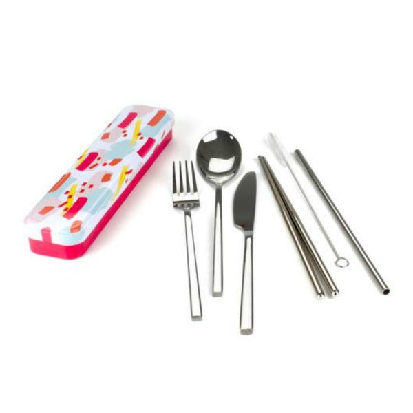 Retro Kitchen Carry Your Cutlery | Colour Splash