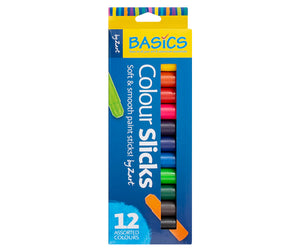 Colour Slicks - Painting & Drawing Sticks 12 pack