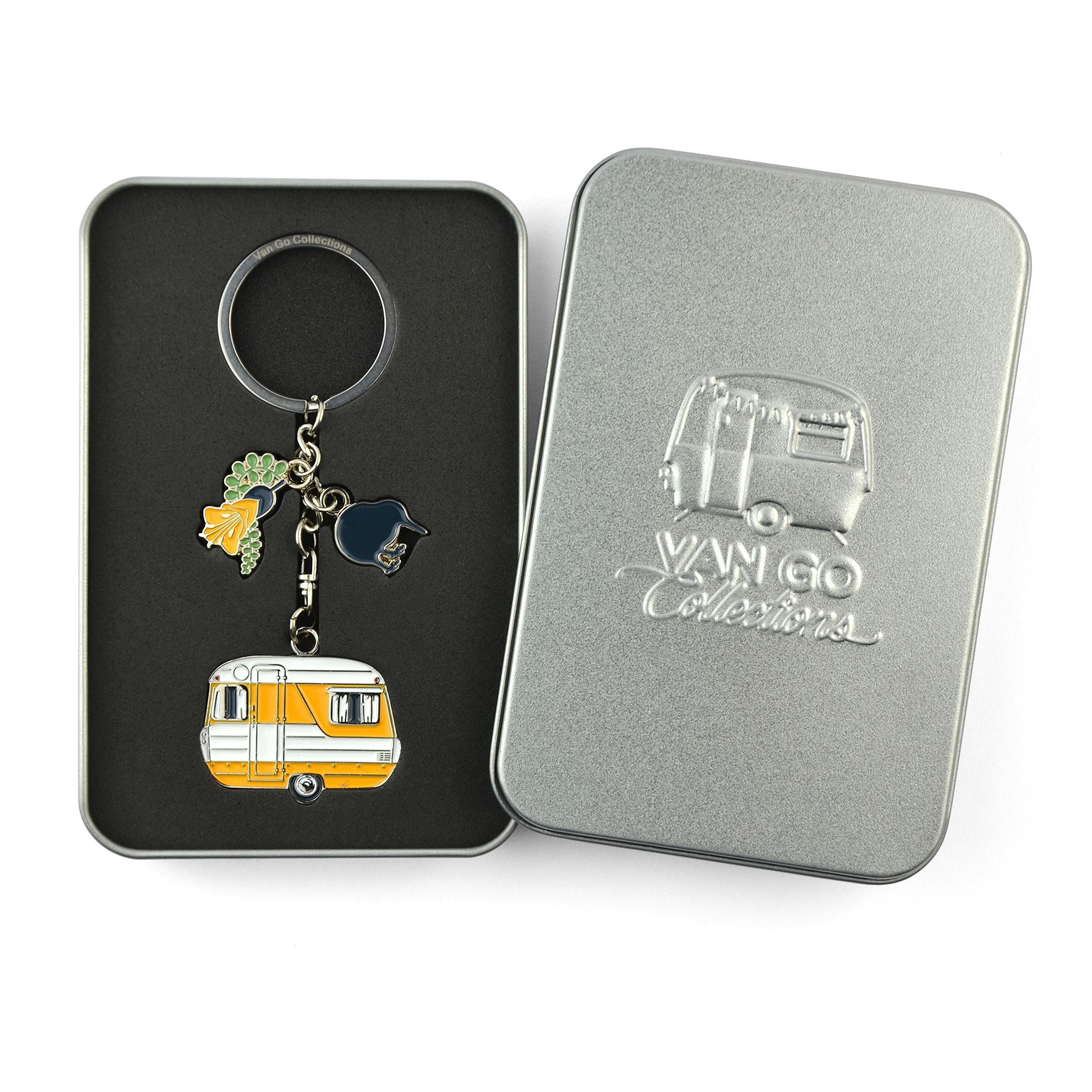 Van Go Key Rings | Various Caravan & RV Themed Designs & Colours