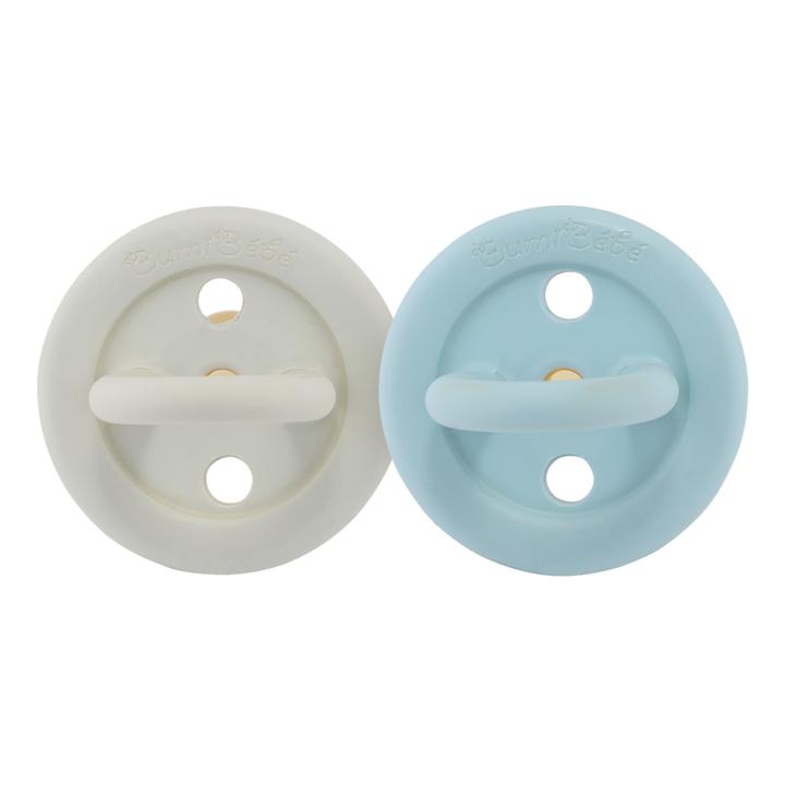 Bumi Bébé Dummy - Twin Pack - Denim & Sage - 0 - 3 Months