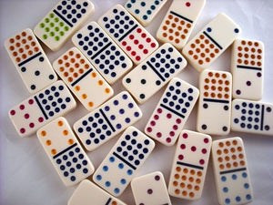 Domino King Double 15's Coloured Dots