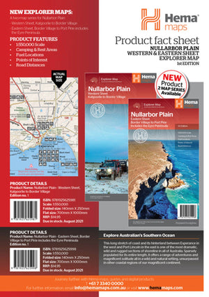 Hema Maps Nullarbor Plain | WESTERN Map | Explorer Map