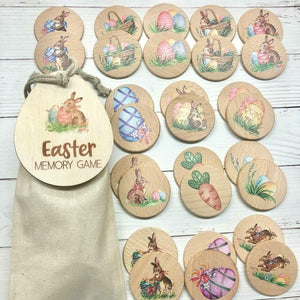 Memory Match Wooden Game | Easter