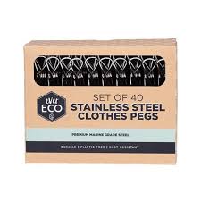 Ever Eco Stainless Steel Clothes Pegs - 40 pk