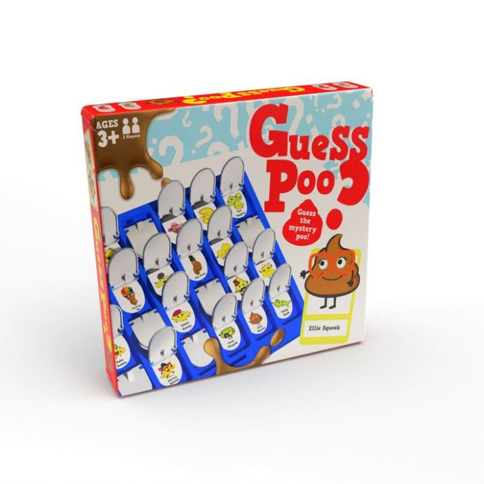 Guess Poo? mystery guessing game box with cartoon toilets and poo characters — Adventure Awaits