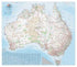 Hema Australia laminated wall map with detailed roads and towns for travel planning Adventure Awaits