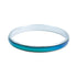 Silver mood bangle with colour-changing band — Adventure Awaits