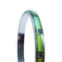 close up of Silver mood bangle with colour-changing band and white butterfly motifs — Adventure Awaits