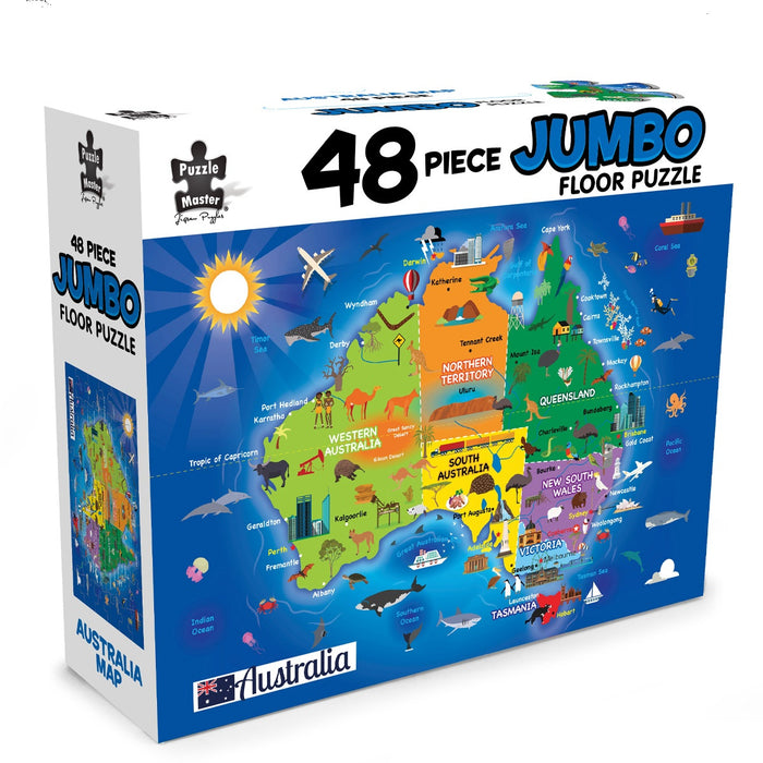 Jumbo Floor Puzzle | Aussie Map 48pc