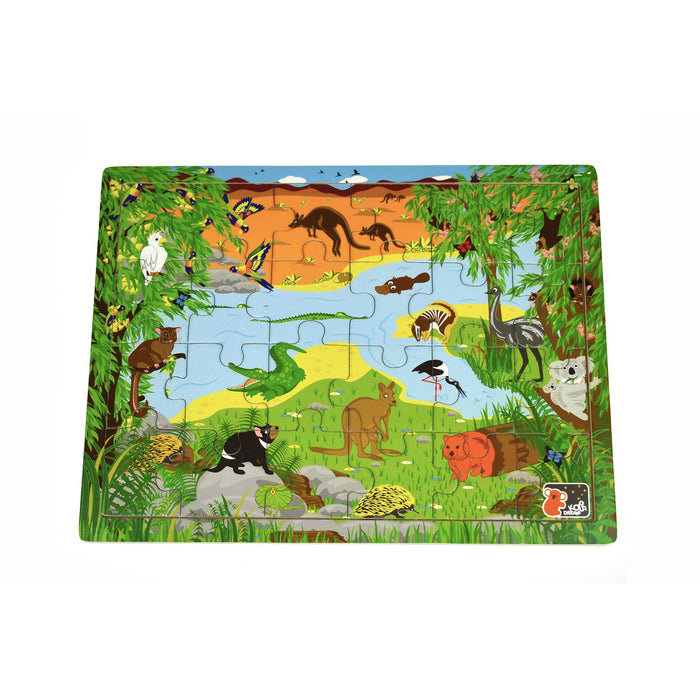 Wooden Puzzle |  2 in 1 Australian Animal Puzzle 24pc