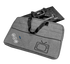 Grey padded caravan TV storage bag with TV bracket and accessories — Adventure Awaits