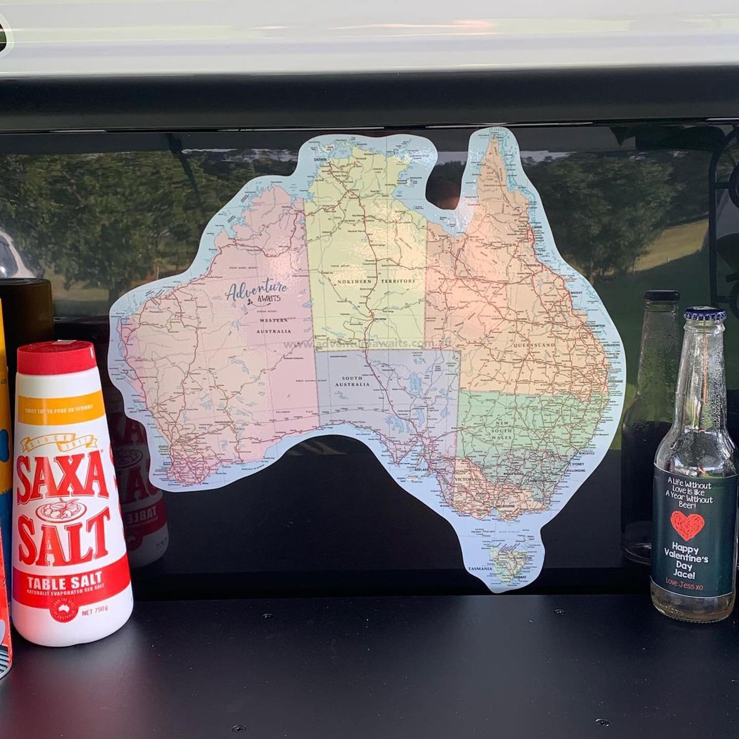 Map of Australia Sticker Decal | UV Outdoors OR Fabric Removeable