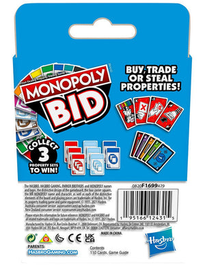 Monopoly BID Card Game