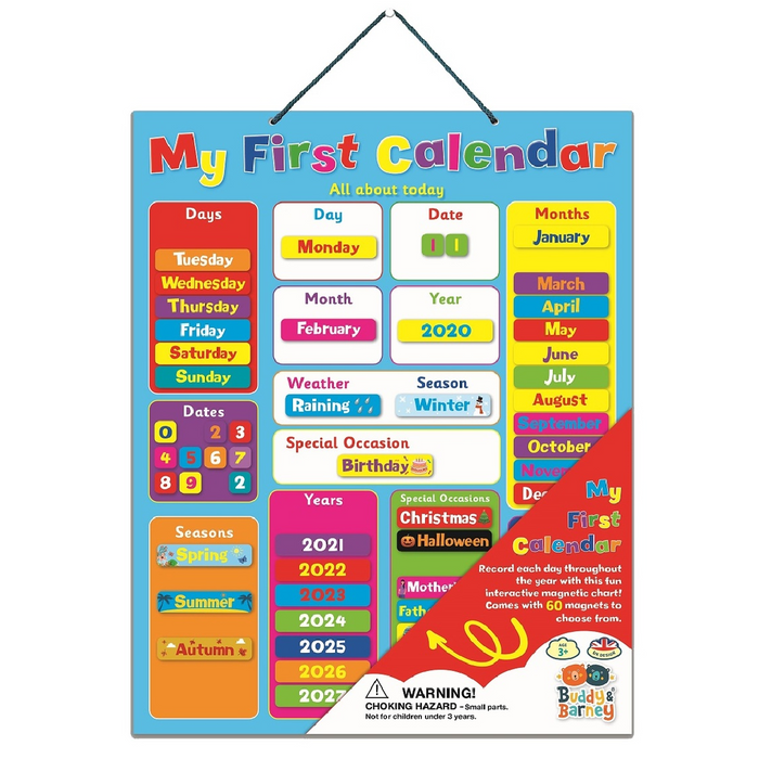 My First Calendar | Magnetic Chart by Buddy & Barney