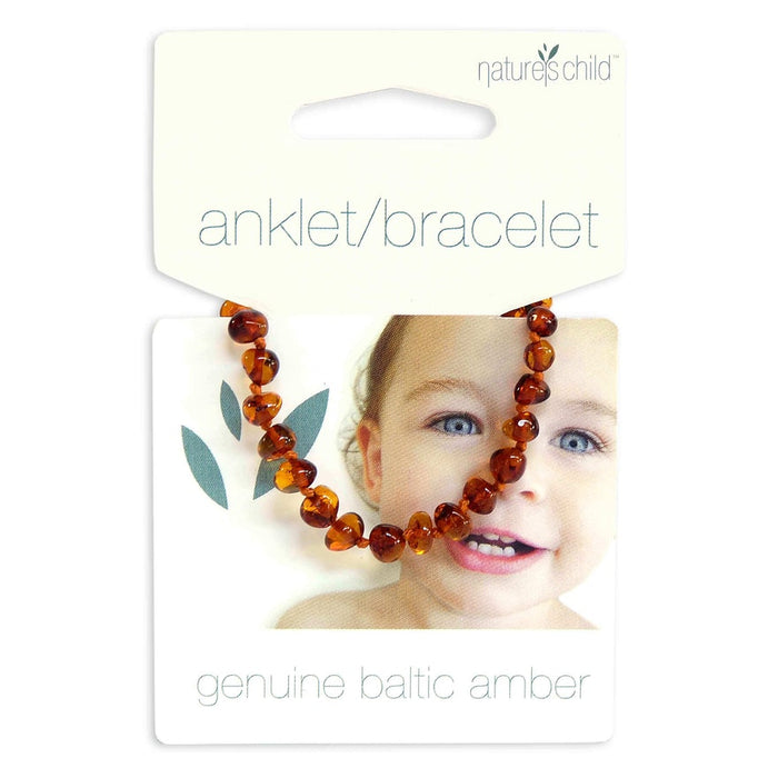 Natures Child 100% Baltic Amber Anklet/Bracelet | Mixed or Cognac
