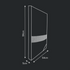 Navigator caravan storage bag dimensions diagram showing 84 cm by 54 cm — Adventure Awaits