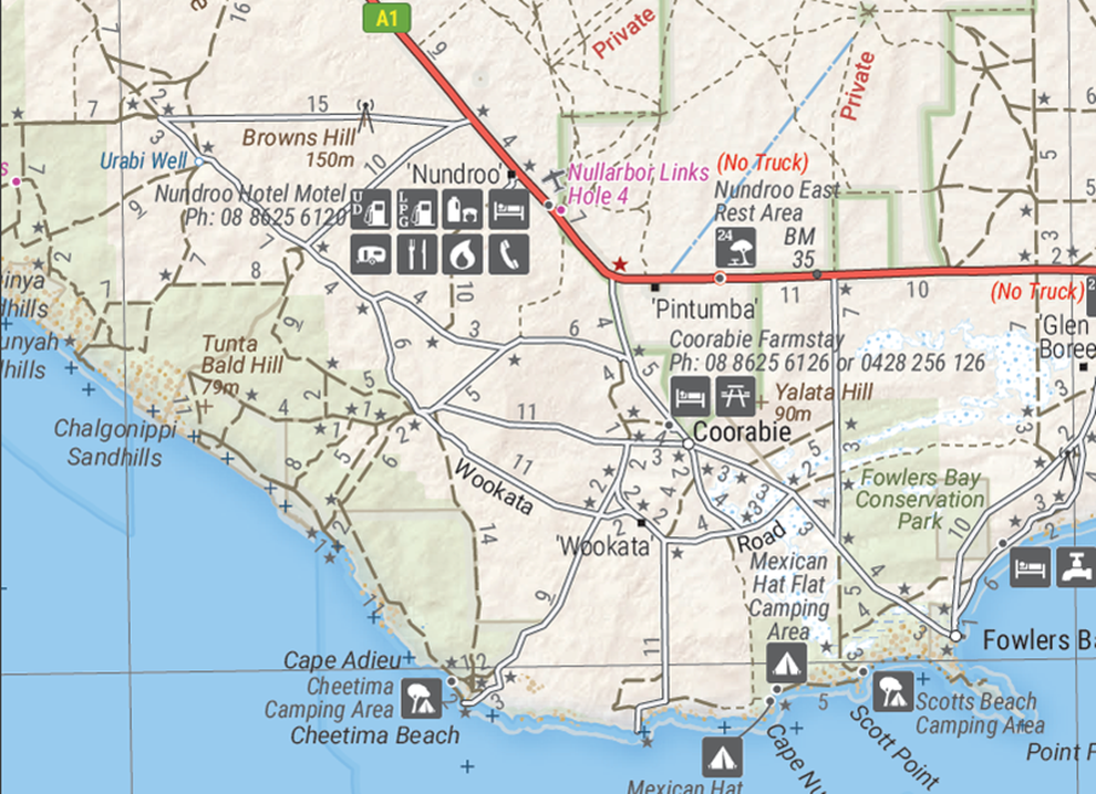 Hema Maps | Nullarbor Plain Eastern Map Explorer Map