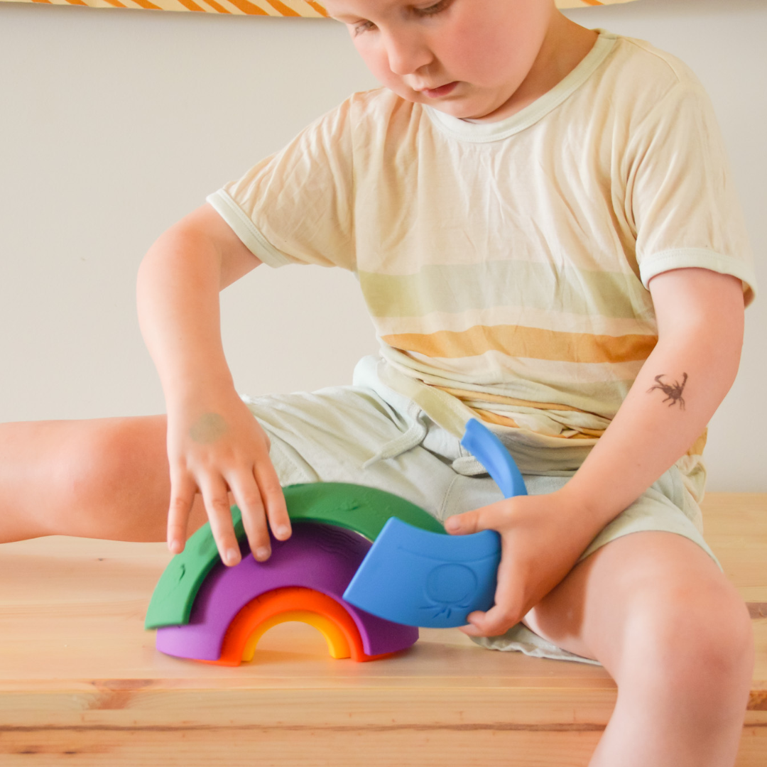 Over the Rainbow Stacker by Jellystone Designs