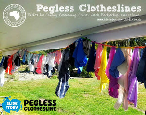 Slide n' Dry Pegless Clothesline | Trip In A Van BLACK & GREY