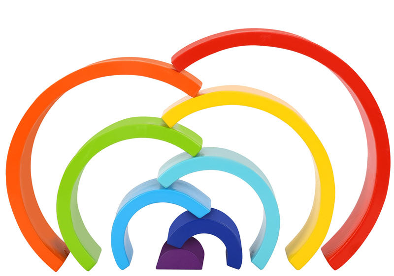 Wooden Rainbow Stacker | BRIGHT by Tooky Toy