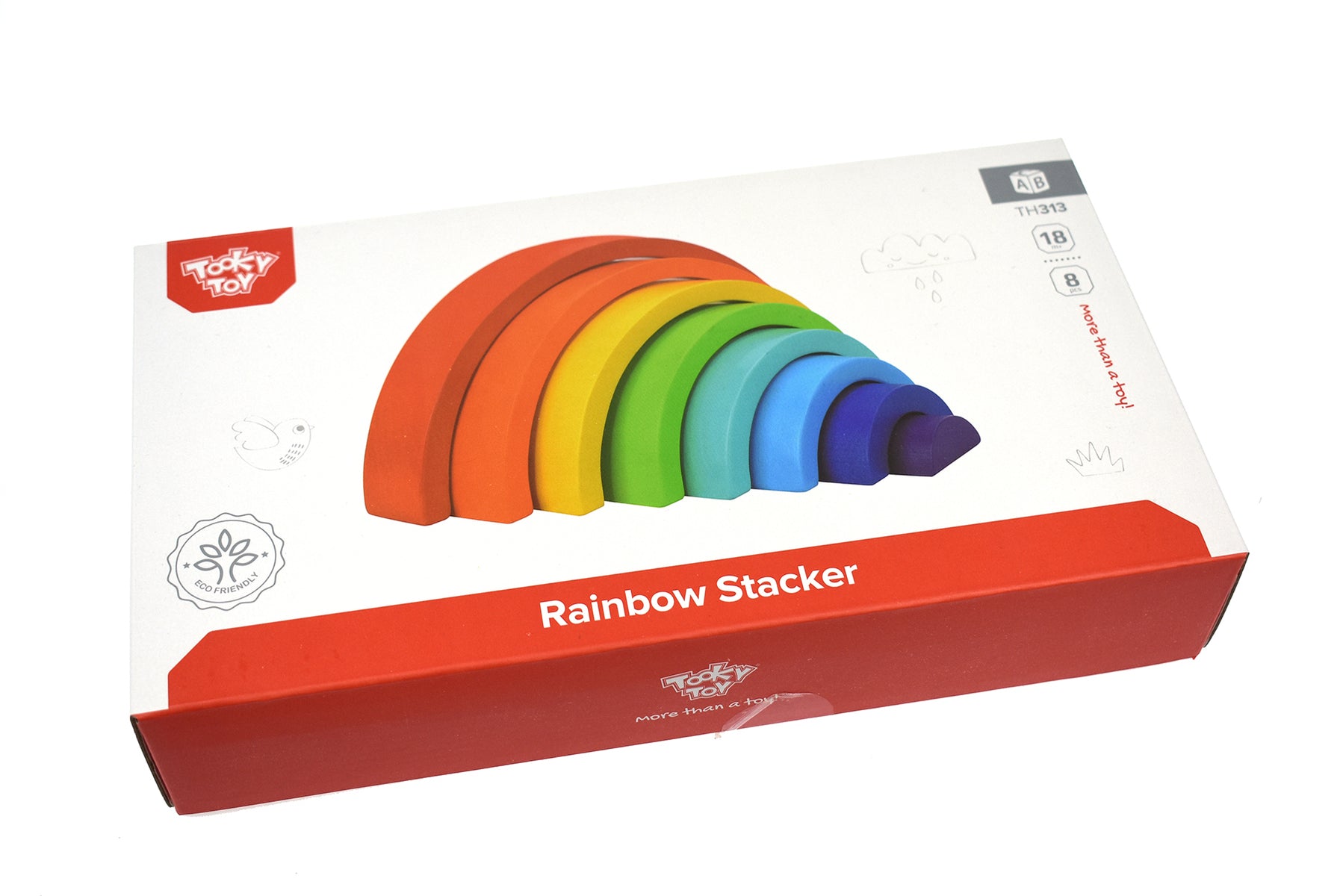 Wooden Rainbow Stacker | BRIGHT by Tooky Toy