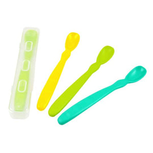 Re-Play Infant/Baby Spoons 4 Pack Aqua/Green/Yellow