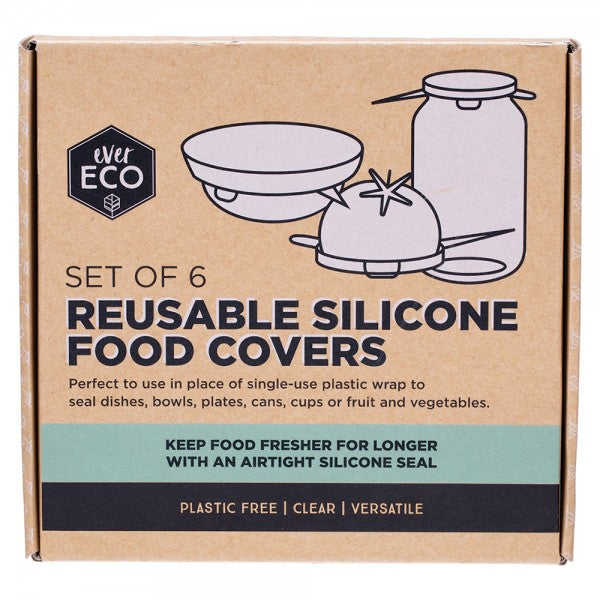 Ever Eco Silicone Food Covers - 6pk
