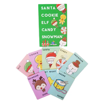 Santa Cookie Elf Candy Snowman Card Game