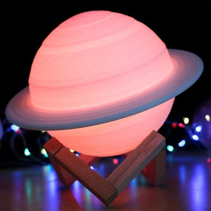 Saturn Lamp by Funtime with Changing Colours