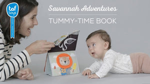 Savannah Tummy Time Book & Mirror | Taf Toys