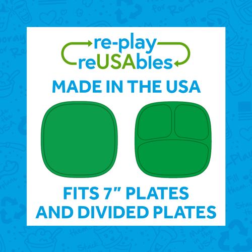 Re-Play Silicone Lid - Kids Plate & Divided Plate